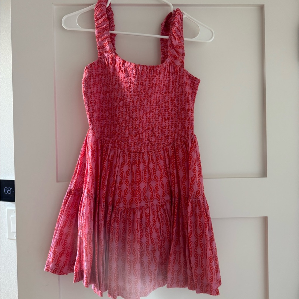 Free People Red Patterned Dress